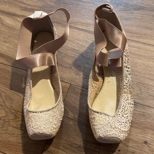 Elegant Lace-Up Tan Women's Shoes